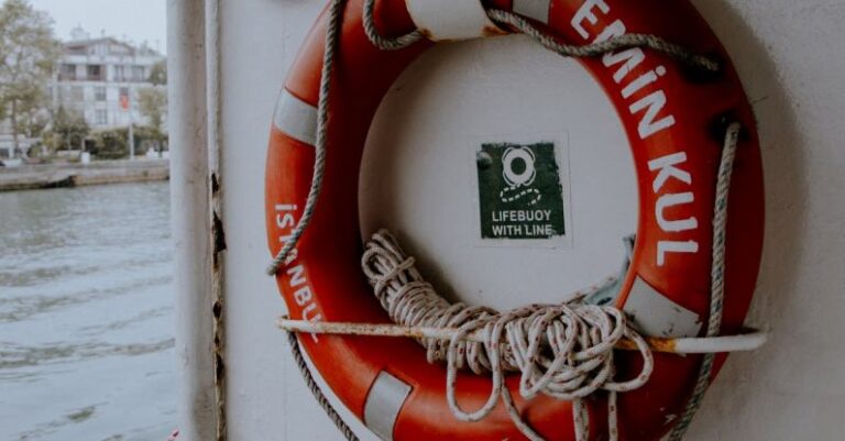 Water Safety - Lifebuoy on Ship